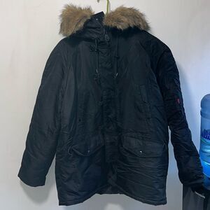 EUC VINTAGE MEN’S SCHOTT NYC EXTREME COLD WEATHER N-3B PARKA JACKET SIZE XL